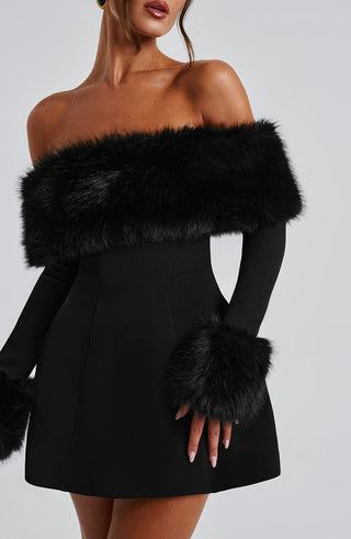Villanelle Mini Dress - Black - glavon