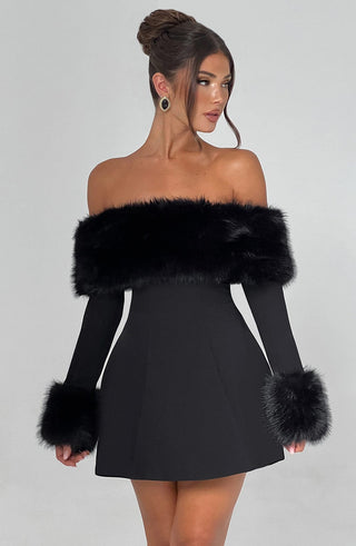 Villanelle Mini Dress - Black - glavon