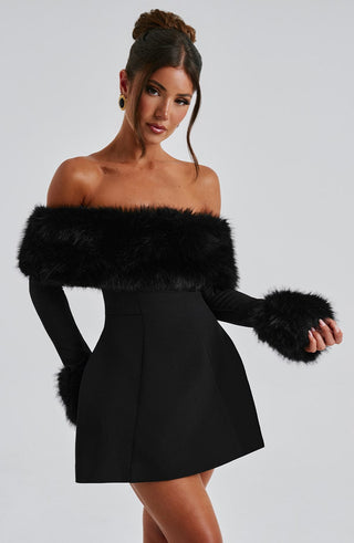 Villanelle Mini Dress - Black - glavon