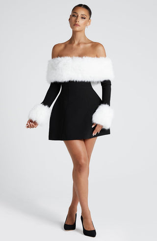 Villanelle Mini Dress - Black/White - glavon