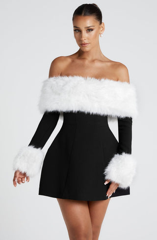 Villanelle Mini Dress - Black/White - glavon