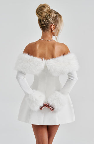 Villanelle Mini Dress - Ivory - glavon