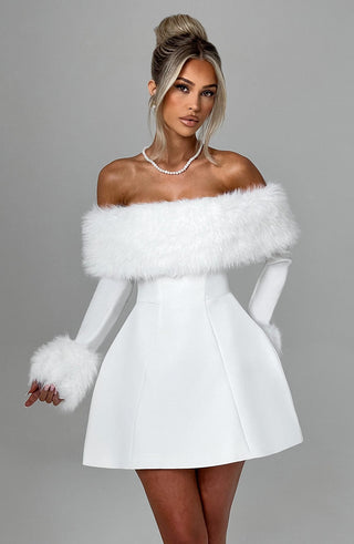 Villanelle Mini Dress - Ivory - glavon