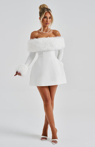 Villanelle Mini Dress - Ivory - glavon