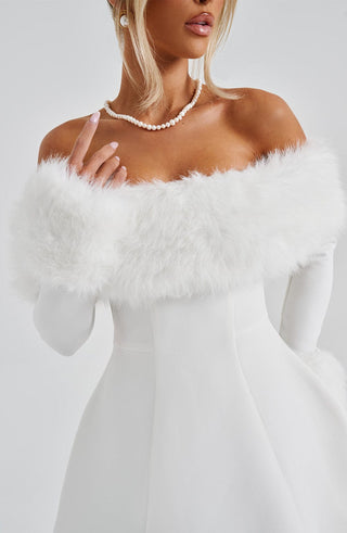 Villanelle Mini Dress - Ivory - glavon