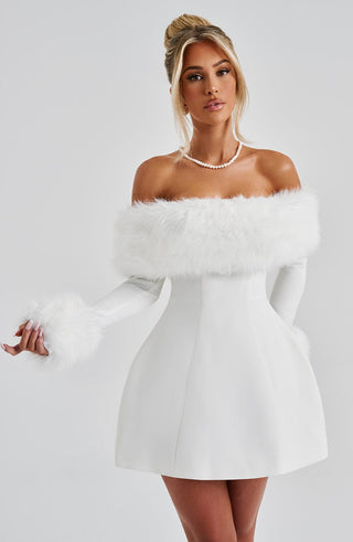 Villanelle Mini Dress - Ivory - glavon
