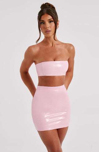 Violet Mini Skirt - Pink - glavon