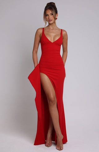 Violetta Maxi Dress - Red - glavon
