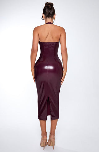 Violette Midi Dress - Cherry Lacquer - glavon