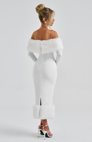 Vittoria Midi Dress - Ivory - glavon
