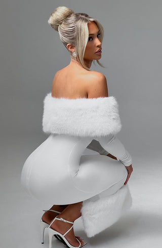 Vittoria Midi Dress - Ivory - glavon