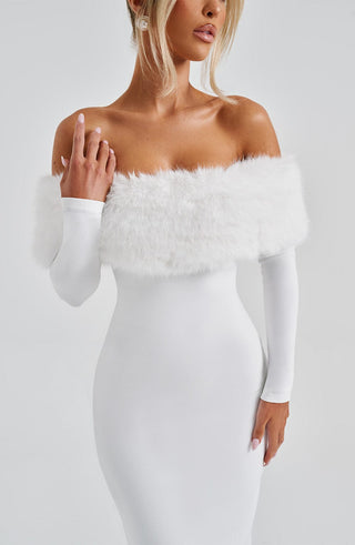 Vittoria Midi Dress - Ivory - glavon