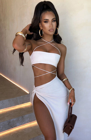 Vivianna Maxi Skirt - Beige - glavon