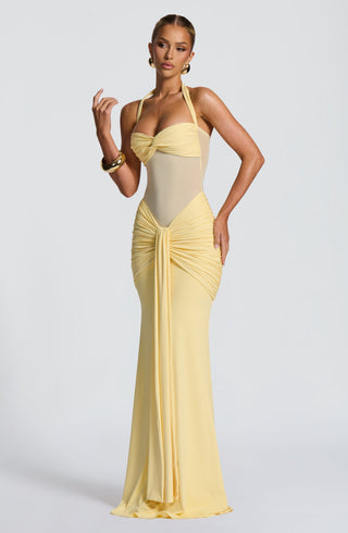 Vixen Maxi Dress - Lemon - glavon