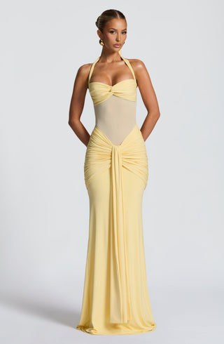 Vixen Maxi Dress - Lemon - glavon