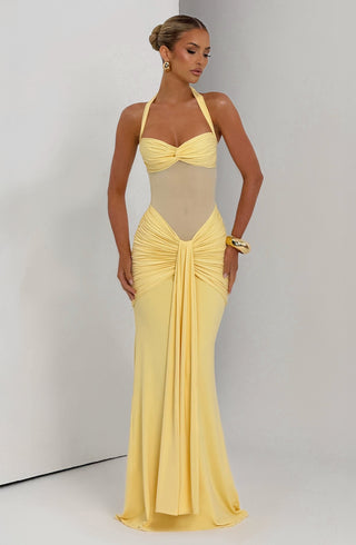 Vixen Maxi Dress - Lemon - glavon