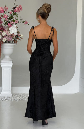 Whitney Maxi Dress - Black - glavon