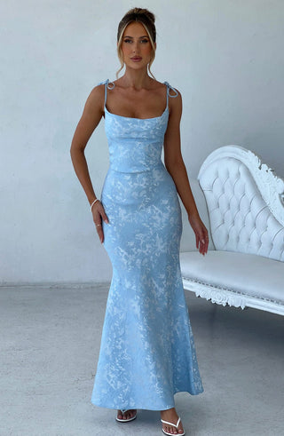 Whitney Maxi Dress - Blue - glavon