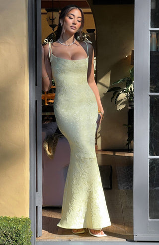 Whitney Maxi Dress - Lemon - glavon