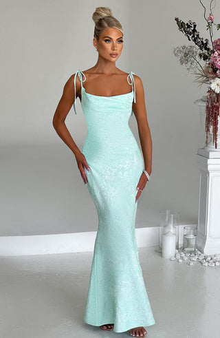 Whitney Maxi Dress - Mint - glavon