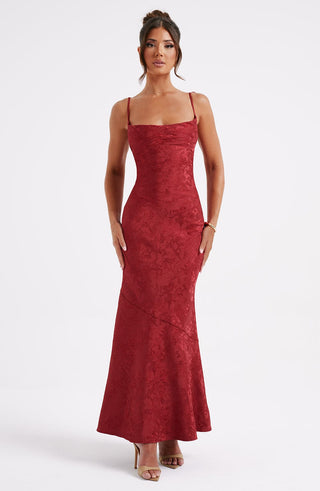 Whitney Maxi Dress - Red - glavon