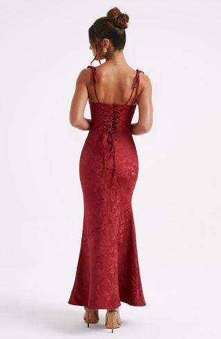 Whitney Maxi Dress - Red - glavon