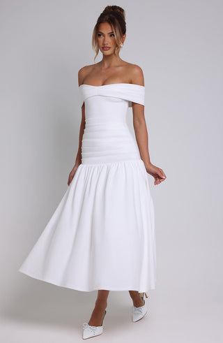 Wilhelmina Midaxi Dress - Ivory - glavon