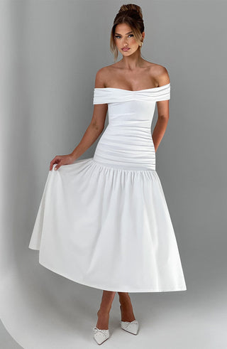 Wilhelmina Midaxi Dress - Ivory - glavon