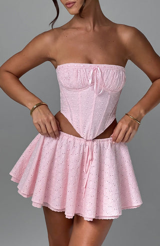Winnie Mini Skirt - Blush - glavon