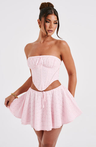 Winnie Mini Skirt - Blush - glavon