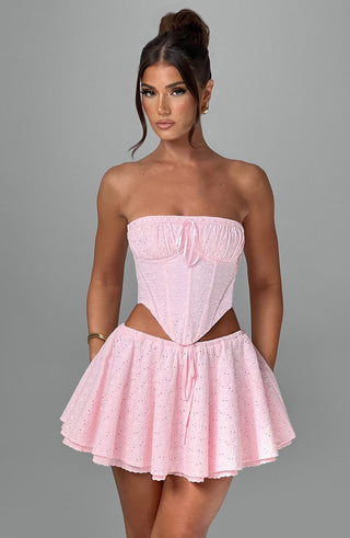 Winnie Mini Skirt - Blush - glavon