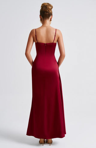 Winona Maxi Dress - Burgundy - glavon