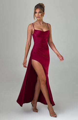 Winona Maxi Dress - Burgundy - glavon