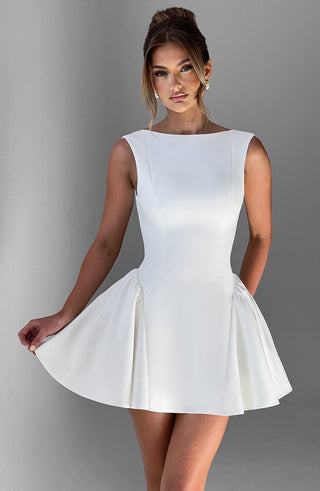 Yalina Mini Dress - Ivory - glavon