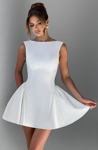 Yalina Mini Dress - Ivory - glavon