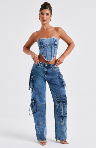 Yasie Corset - Dark Wash - glavon