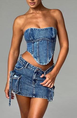 Yasie Corset - Dark Wash - glavon