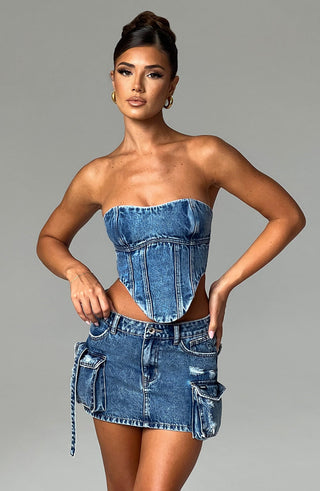 Yasie Corset - Dark Wash - glavon
