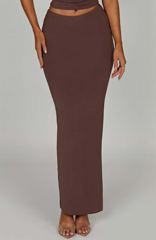 Yazmin Maxi Skirt - Chocolate - glavon