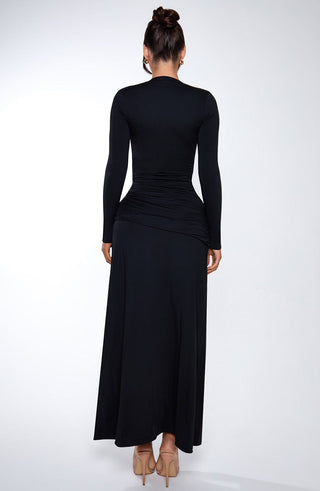 Ysabella Maxi Dress - Black - glavon