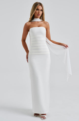 Yulia Maxi Dress - Ivory - glavon