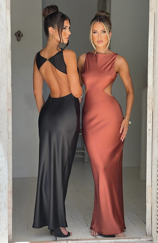 Yves Maxi Dress - Black - glavon