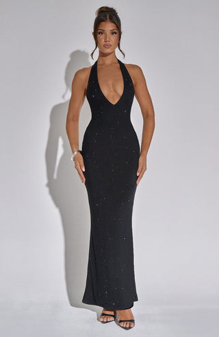 Zayde Maxi Dress - Black - glavon