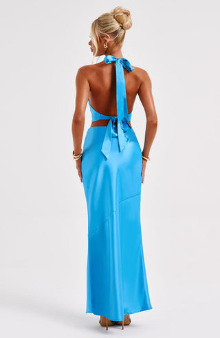 Zaylee Maxi Skirt - Blue - glavon