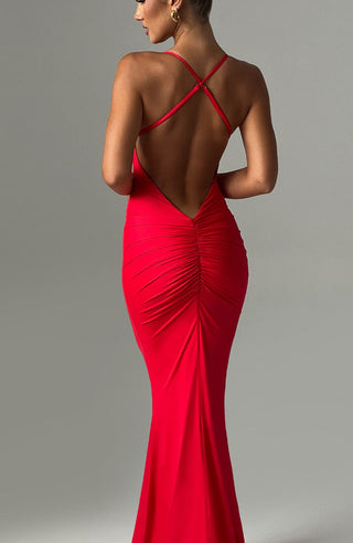 Zelda Maxi Dress - Red - glavon