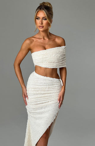 Zina Top - Ivory - glavon