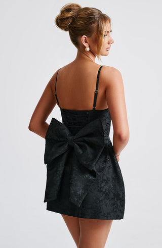 Zoella Mini Dress - Black - glavon